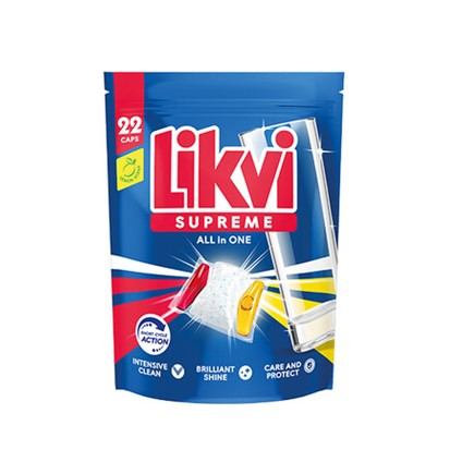 Tablete za suđe Likvi supreme kaps 22 komada