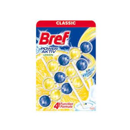 WC osvježivač Bref power active lemon 3x50 g